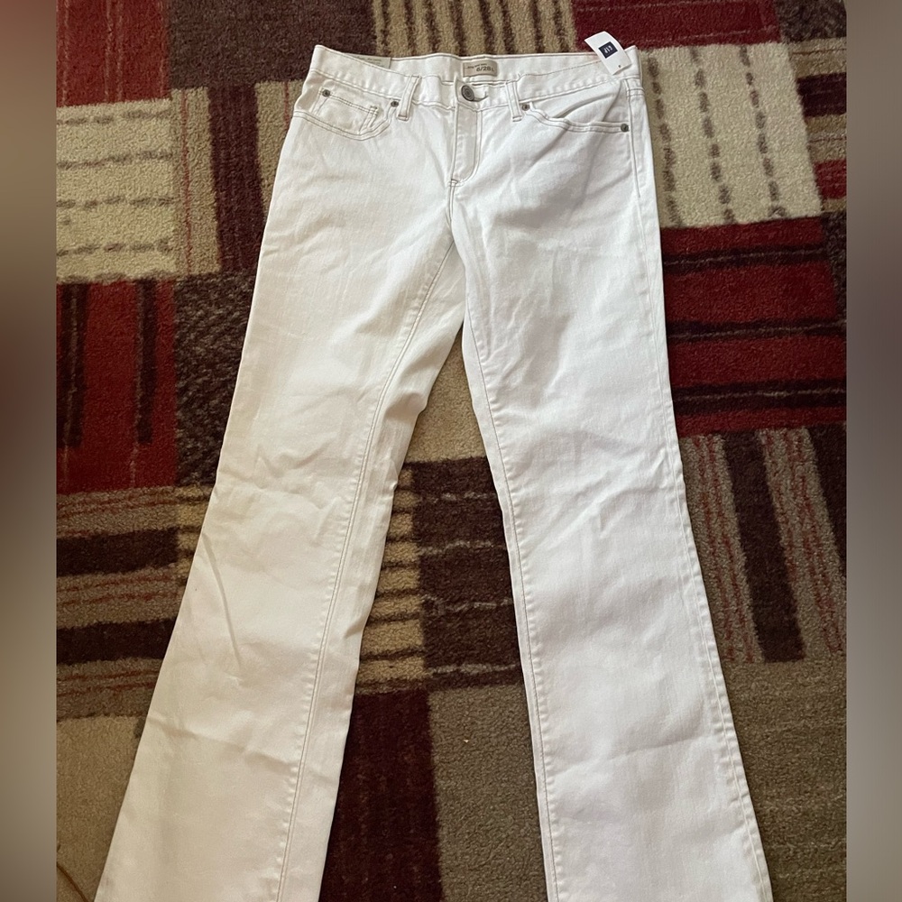GAP Women's Flare White Jeans